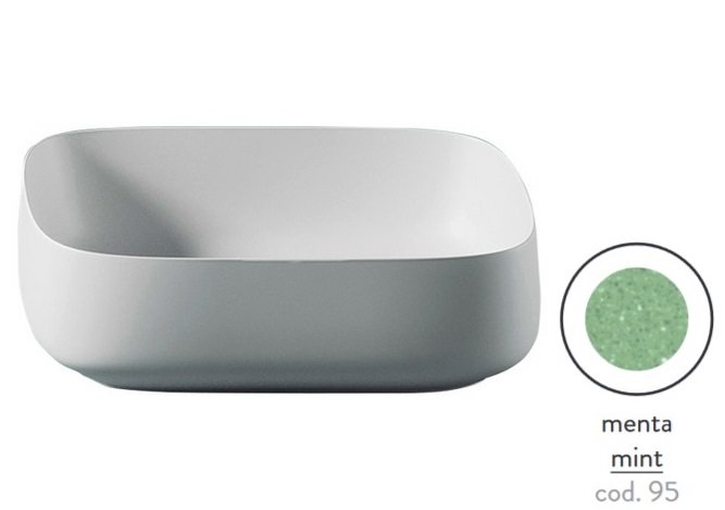 Раковина для ванної ArtCeram Cognac 56х41 см кераміка menta COL009 95;00