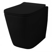 Унитаз напольный ArtCeram A16 безободковый 36х52,5 см керамика черный матовый ASV004 17;00