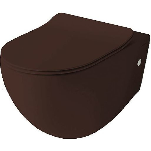 Унитаз подвесной ArtCeram File 2.0 безободковый 37х53 см керамика коричневый FLV004 39;00