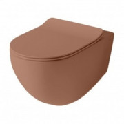 Унитаз подвесной ArtCeram File 2.0 безободковый 37х53 см керамика светло-коричневый FLV004 40;00