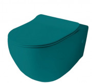 Унитаз подвесной ArtCeram File 2.0 безободковый 37х53 см керамика зеленый FLV004 43;00