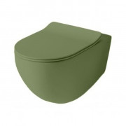 Унитаз подвесной ArtCeram File 2.0 безободковый 37х53 см керамика зеленый шалфей FLV004 44;00