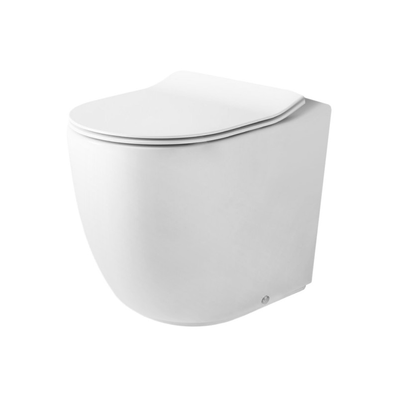 Унитаз напольный ArtCeram File 2.0 безободковый 37х53 см керамика белый матовый FLV005 05;30