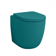 Унитаз напольный ArtCeram File 2.0 безободковый 37х53 см керамика зеленый FLV005 43;00