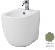 Биде напольное ArtCeram File 2.0 37х53 см керамика зеленый шалфей FLB002 44;00