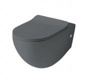 Унитаз подвесной ArtCeram File 2.0 безободковый 37х53 см керамика серо-синий (деним) FLV004 37;00