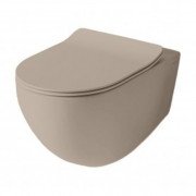 Унитаз подвесной ArtCeram File 2.0 безободковый 37х53 см керамика бежевый FLV004 41;00