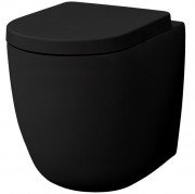 Унитаз напольный ArtCeram File 2.0 безободковый 37х53 см керамика черный матовый FLV005 17;30