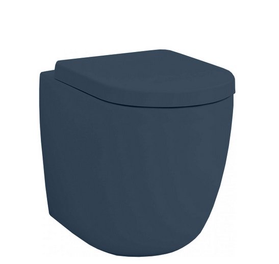 Унітаз для підлоги ArtCeram File 2.0 безободковий 37х53 см кераміка темно-синій FLV005 36;00