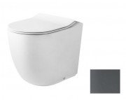 Унитаз напольный ArtCeram File 2.0 безободковый 37х53 см керамика серо-синий (деним) FLV005 37;00