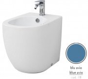 Биде напольное ArtCeram File 2.0 37х53 см керамика синий FLB002 38;00