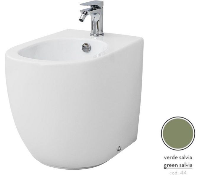 Біде підлогове ArtCeram File 2.0 37х53 см кераміка зелена шавлія FLB002 44;00