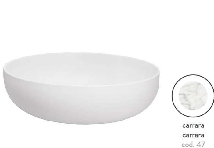 Раковина для ванної ArtCeram Jolie Ø50 см кераміка каррара JOL001 47;00