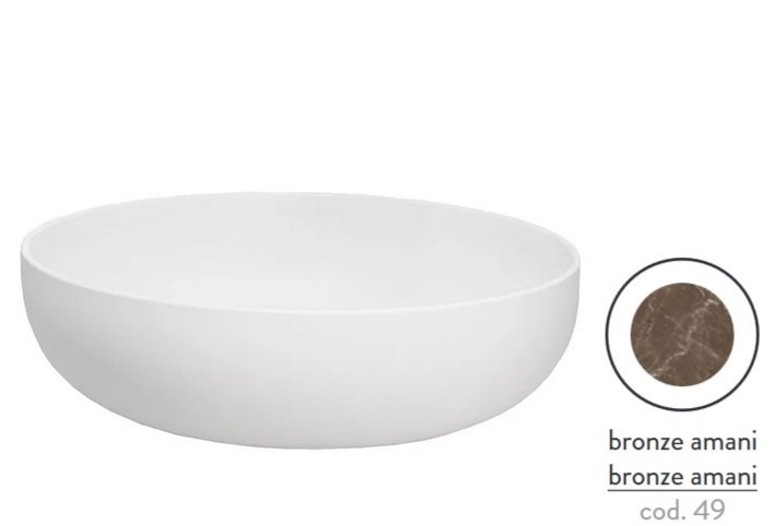 Раковина для ванної ArtCeram Jolie Ø50 см кераміка bronze amani JOL001 49;00