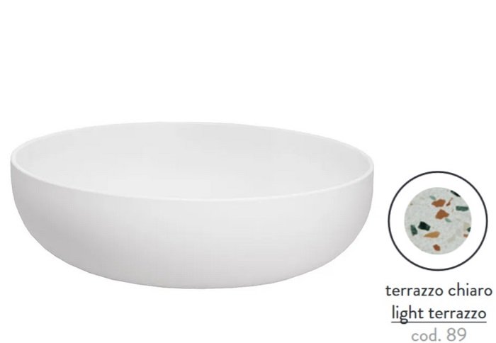 Раковина для ванної ArtCeram Jolie Ø50 см кераміка terrazzo chiaro JOL001 89;00