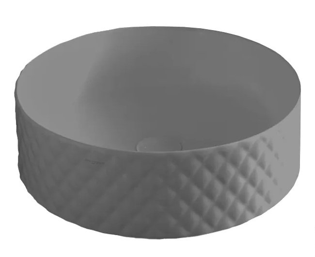 Раковина для ванної ArtCeram Rombo Ø44 см кераміка сіро-синій (denim) OSL009 37;00