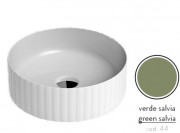 Раковина для ванної ArtCeram Millerighe Ø44 см кераміка зелена шавлія OSL010 44;00