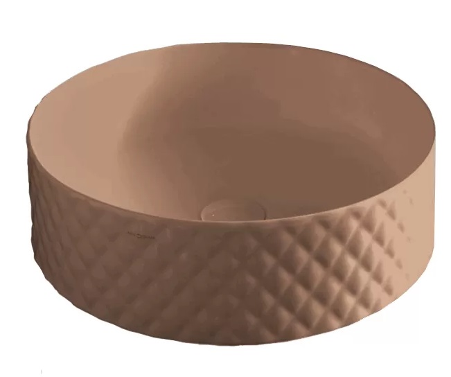 Раковина для ванной ArtCeram Rombo Ø44 см керамика светло-коричневый OSL009 40;00