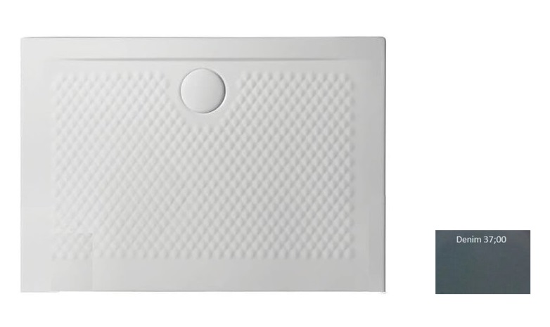 Душовий піддон Artceram Texture 100х70 см кераміка сіро-синій (denim) PDR018 37;00