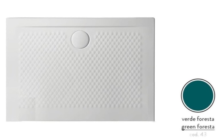 Душовий піддон Artceram Texture 100х70 см кераміка зелений PDR018 43;00