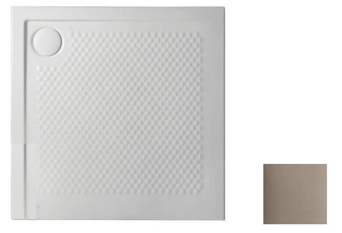 Душевой поддон Artceram Texture 90х90 см керамика бежевый PDQ008 41;00