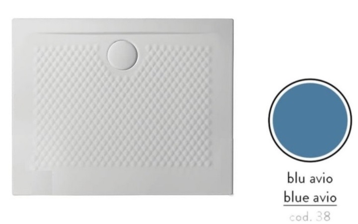 Душовий піддон Artceram Texture 90х72 см кераміка синій PDR017 38;00