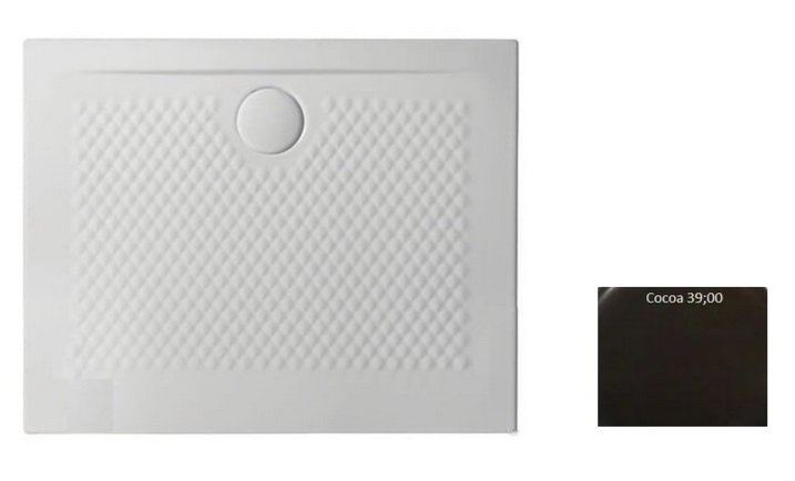 Душовий піддон Artceram Texture 90х72 см кераміка коричневий PDR017 39;00