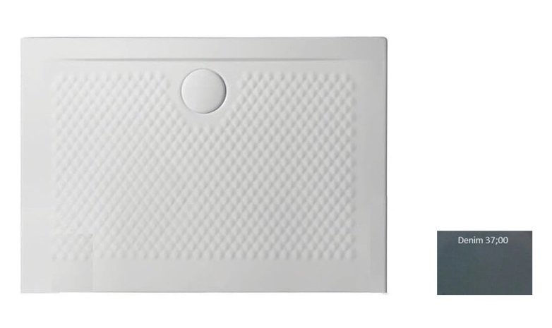 Душевой поддон Artceram Texture 100х70 см керамика серо-синий (denim) PDR018 37;00