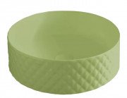 Раковина для ванної ArtCeram Rombo Ø44 см кераміка зелена шавлія OSL009 44;00