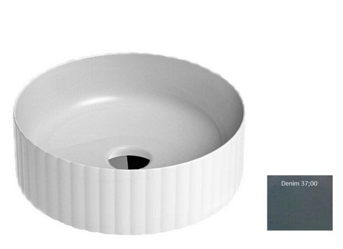 Раковина для ванної кімнати ArtCeram Millerighe Ø44 см кераміка сіро-синій (denim) OSL010 37;00