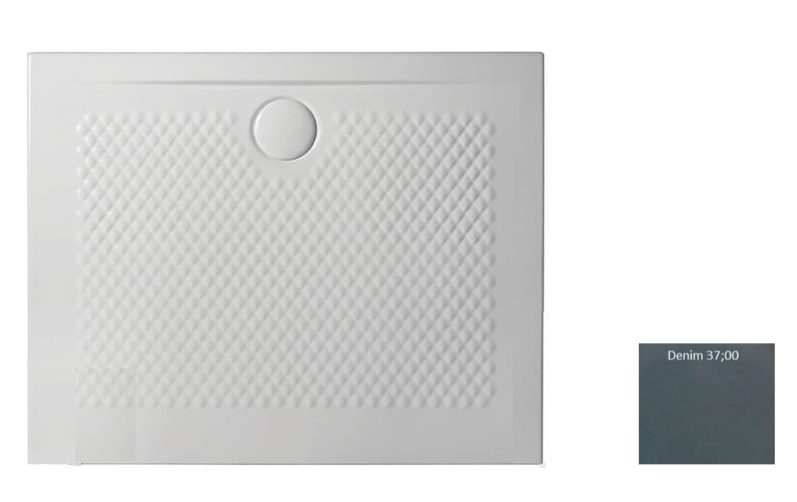 Душовий піддон Artceram Texture 100х80 см кераміка сіро-синій (denim) PDR019 37;00