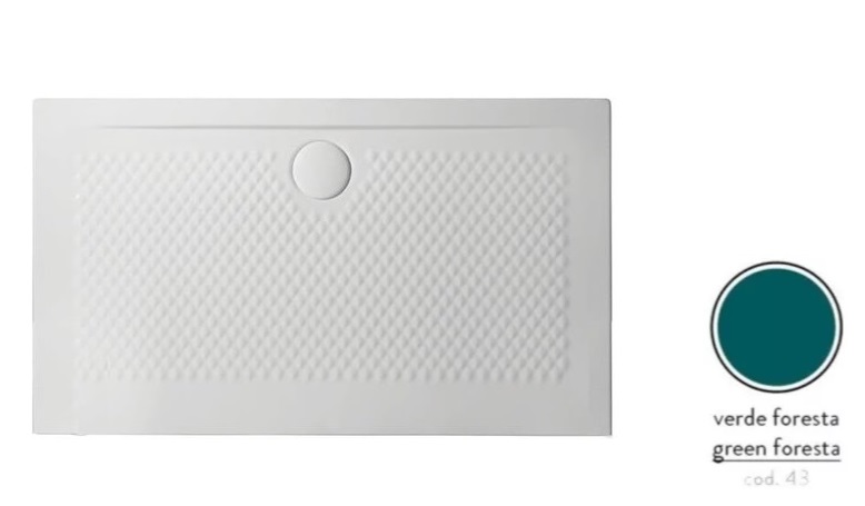 Душовий піддон Artceram Texture 120х80 см кераміка зелений PDR021 43;00
