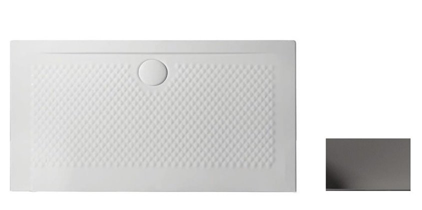 Душовий піддон Artceram Texture 140х80 см кераміка сіро-синій (denim) PDR022 37;00