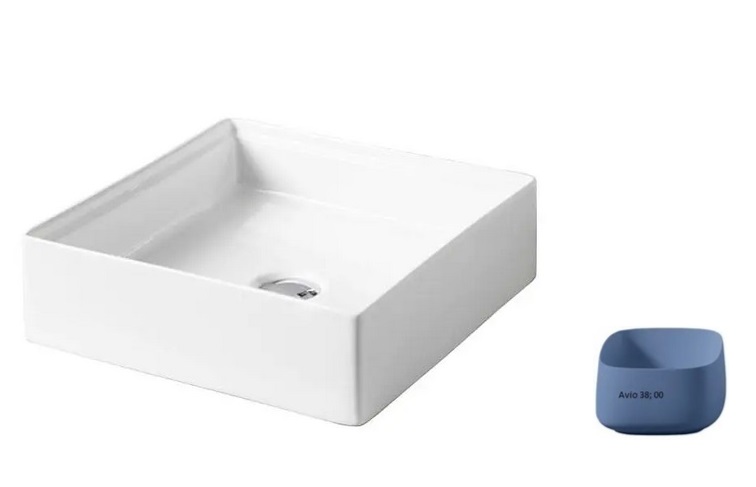 Раковина для ванной ArtCeram Scalino 38х38 см керамика синий SCL001 38;00