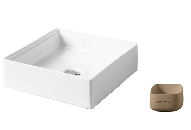 Раковина для ванной ArtCeram Scalino 38х38 см керамика светло-коричневый SCL001 40;00