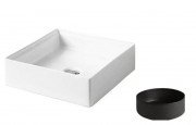 Раковина для ванної кімнати ArtCeram Scalino 38х38 см кераміка чорний (nero germania) SCL001 21;00
