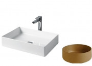 Раковина для ванной ArtCeram Scalino 55х38 см керамика коричневый (ombra cipro naturale) SCL002 18;00