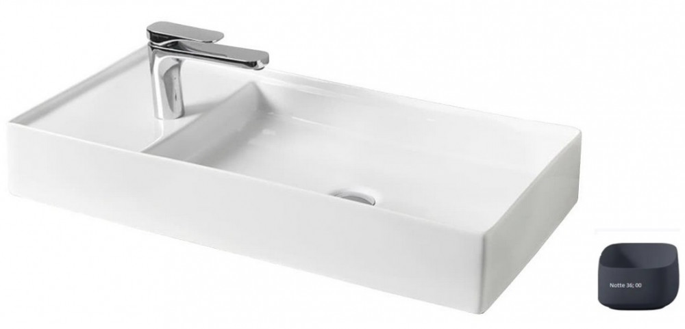 Раковина для ванной ArtCeram Scalino 75х38 см керамика темно-синий SCL004 36;00