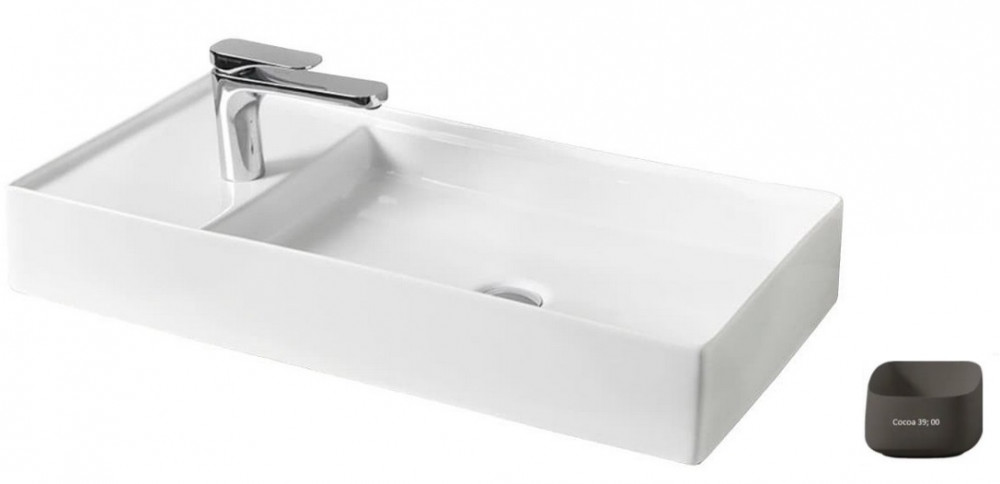 Раковина для ванной ArtCeram Scalino 75х38 см керамика коричневый SCL004 39;00