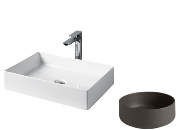 Раковина для ванной ArtCeram Scalino 55х38 см керамика чёрный (nero roma) SCL002 20;00