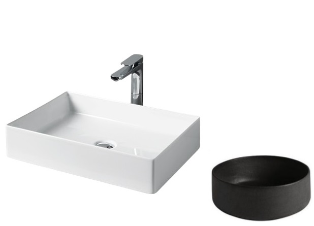 Раковина для ванної кімнати ArtCeram Scalino 55х38 см кераміка чорний (nero germania) SCL002 21;00