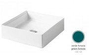 Раковина для ванной ArtCeram Scalino 38х38 см керамика зеленый SCL001 43;00