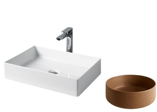 Раковина для ванной ArtCeram Scalino 55х38 см керамика коричневый (ombra bruciata) SCL002 19;00