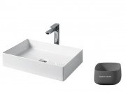 Раковина для ванной ArtCeram Scalino 55х38 см керамика серо-синий (denim) SCL002 37;00