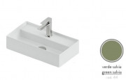 Раковина для ванної ArtCeram Scalino 50х27 см кераміка зелена шавлія SCL006 44;00