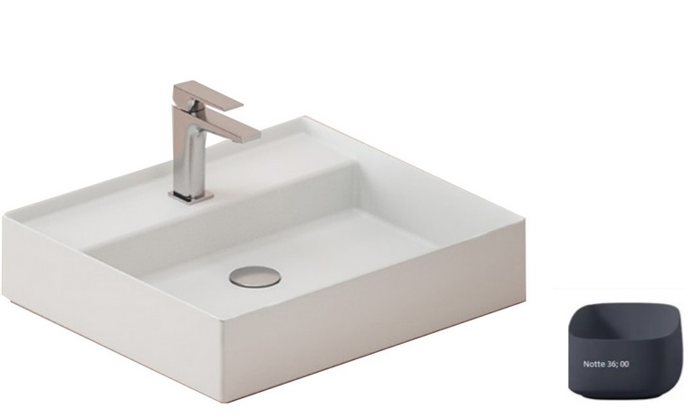 Раковина для ванной ArtCeram Scalino 55х48 см керамика темно-синий SCL007 36;00