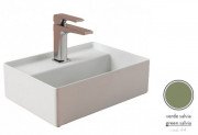 Раковина для ванной ArtCeram Scalino 38х27 см керамика зеленый шалфей SCL005 44;00