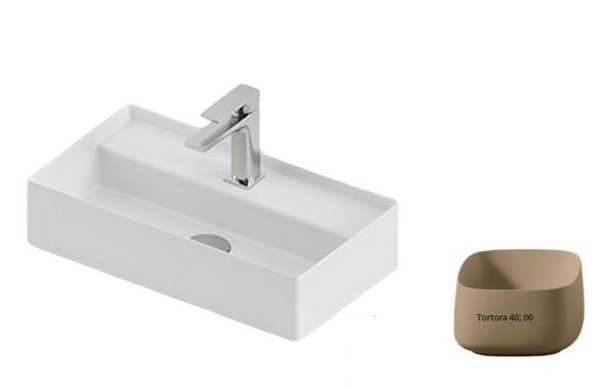 Раковина для ванной ArtCeram Scalino 50х27 см керамика светло-коричневый SCL006 40;00