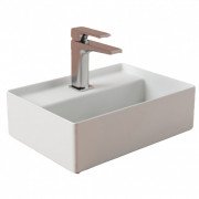 Раковина для ванної кімнати ArtCeram Scalino 38х27 см кераміка білий матовий SCL005 05;00