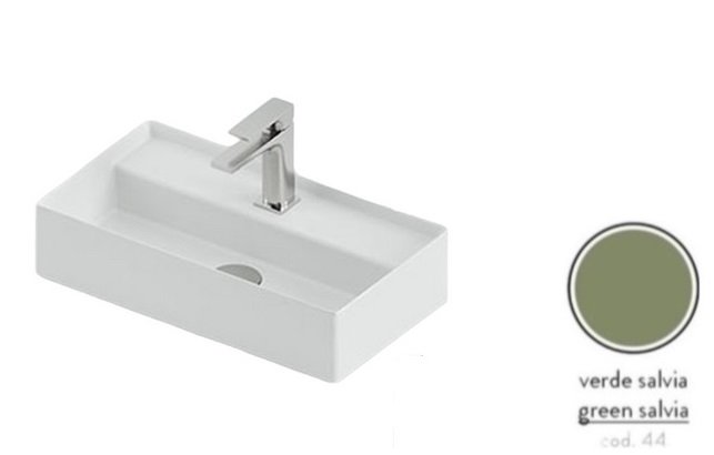 Раковина для ванної ArtCeram Scalino 50х27 см кераміка зелена шавлія SCL006 44;00